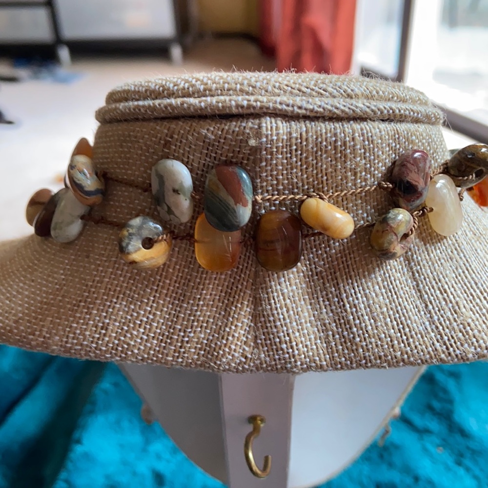 Earthy Gemstone Necklace | 44” Handmade & Versatile rope - Picture 2 of 5